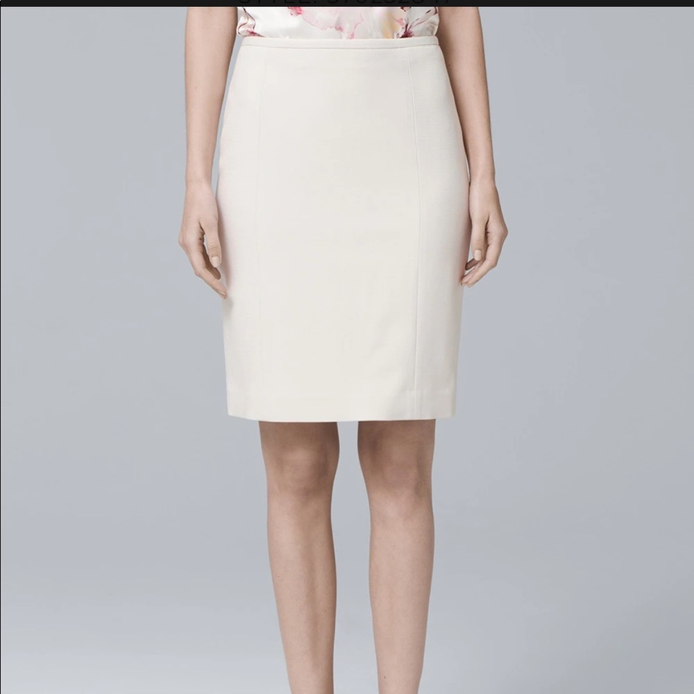 WHBM Honey Dobby Vanilla Skirt  00 Petite